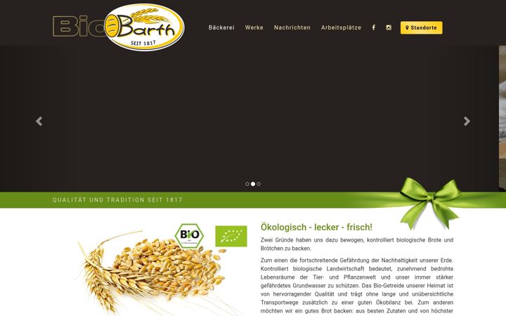 Skjámynd af bio-barth.de