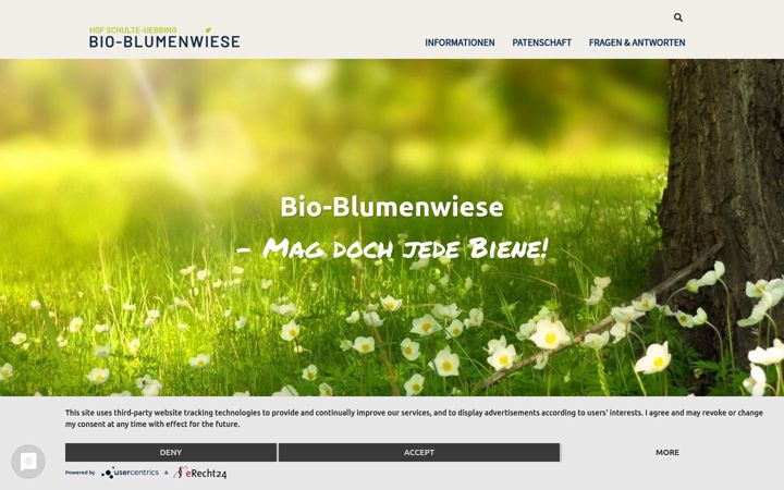 Screenshot of bio-blumenwiese.de