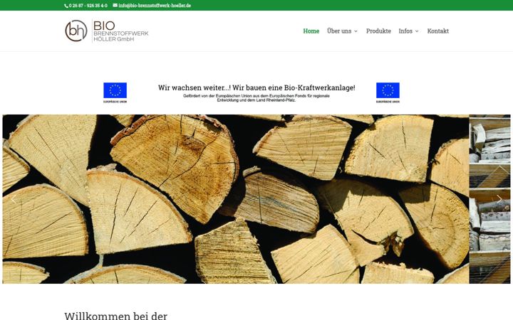 Skjámynd af bio-brennstoffwerk-hoeller.de