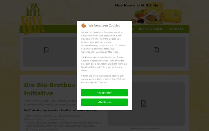 Screenshot of bio-brotbox.de