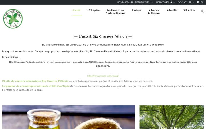 Screenshot of bio-chanvre-felinois.fr