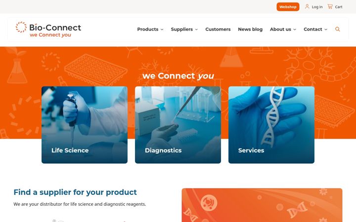 Screenshot of bio-connect.nl