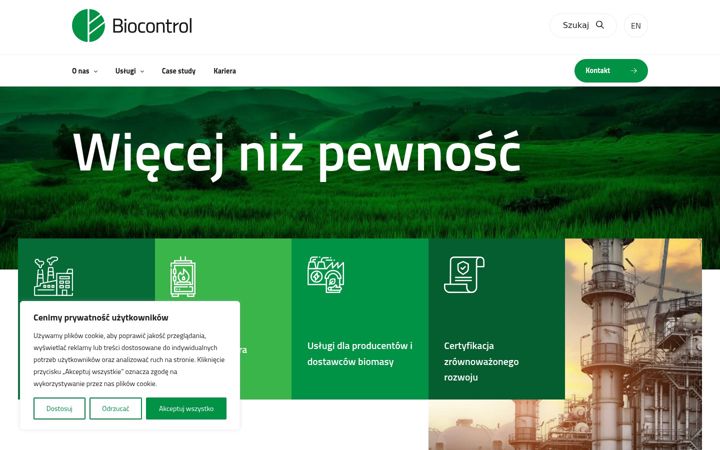 Screenshot of bio-control.pl