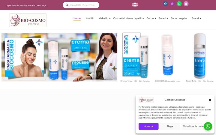 Zrzut ekranu bio-cosmo.it