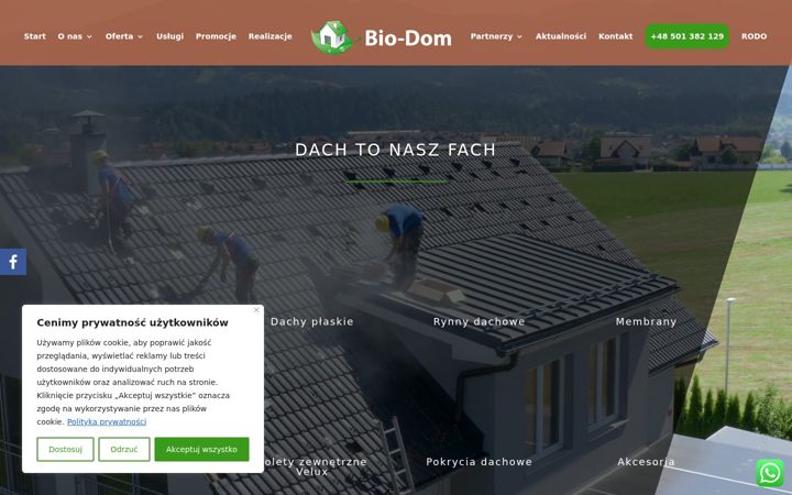 Screenshot of bio-dom.eu