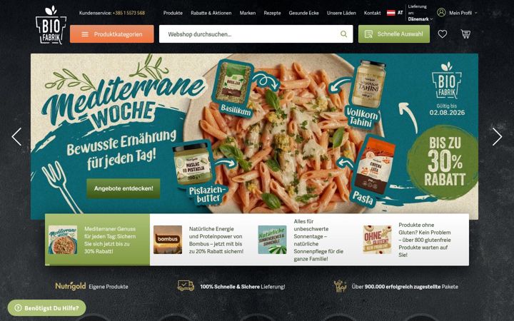 Screenshot of bio-fabrik.at