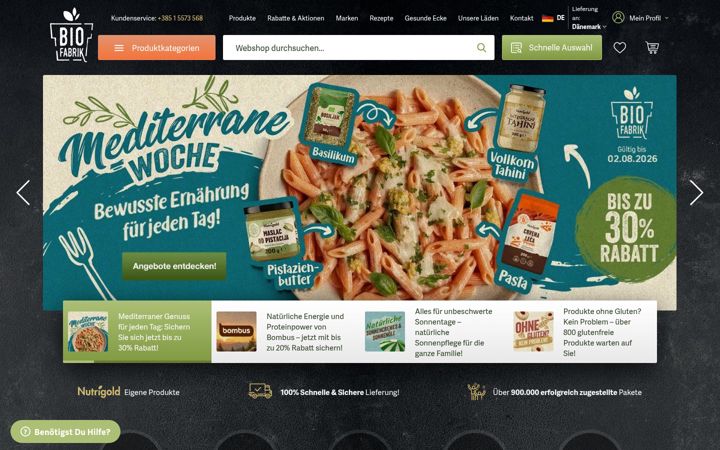 Screenshot of bio-fabrik.de