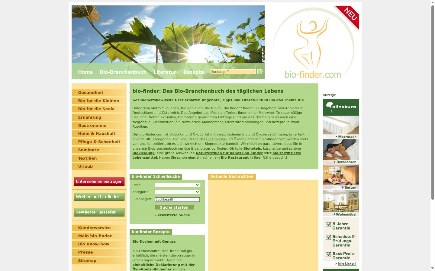 Screenshot des Einwilligungsbanners vor jeglicher Interaktion