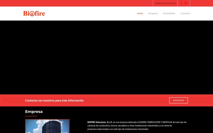 Captură de ecran a bio-fire.es