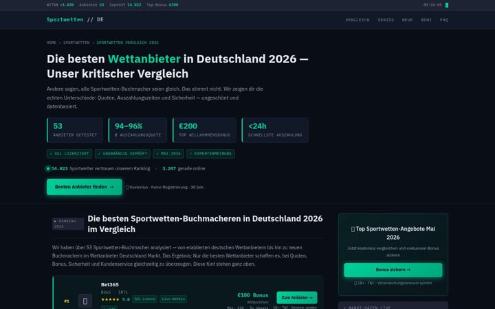 Skjámynd af bio-fragen.de