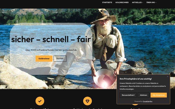 Screenshot of bio-goldankauf.de