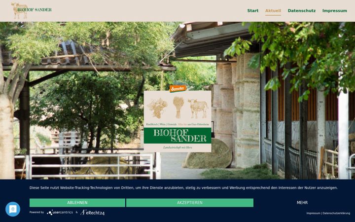 Screenshot of bio-hof-sander.de