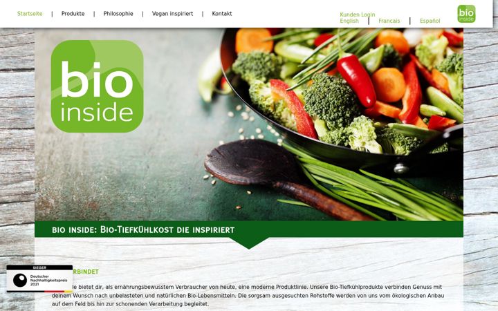 Screenshot of bio-inside.de