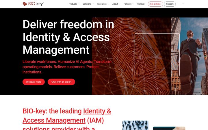 Screenshot of bio-key.com