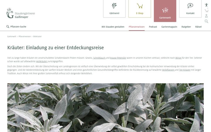 Screenshot of bio-kraeuter.eu