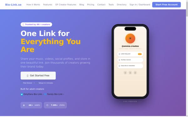 Screenshot of bio-link.se