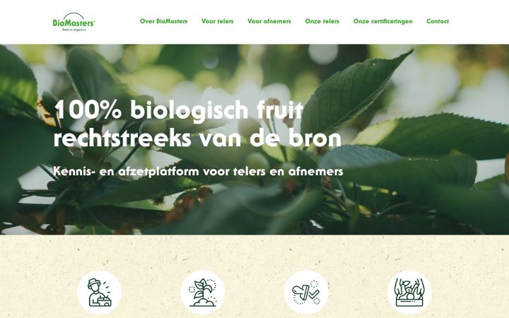 Screenshot of bio-masters.nl