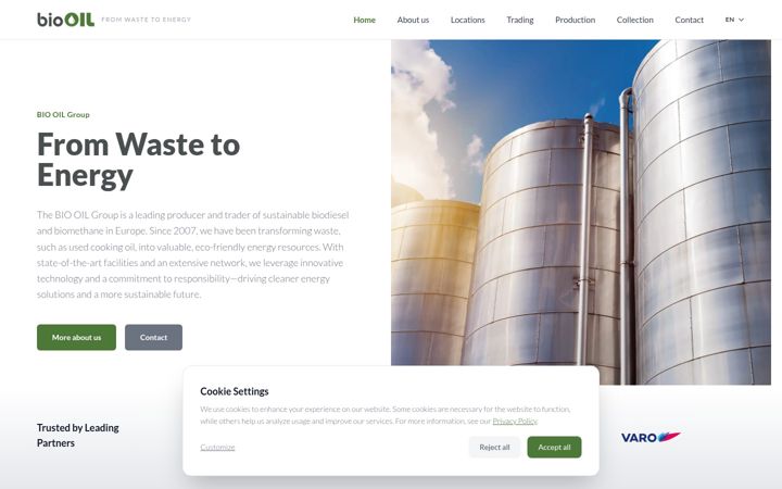 Screenshot of bio-oil.biz
