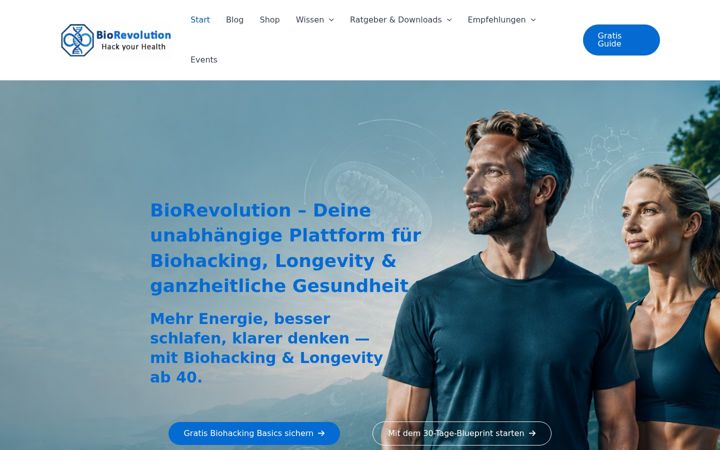 Posnetek zaslona bio-revolution.eu