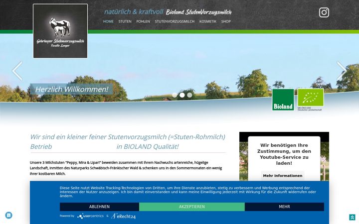 Screenshot of bio-stutenmilch.de