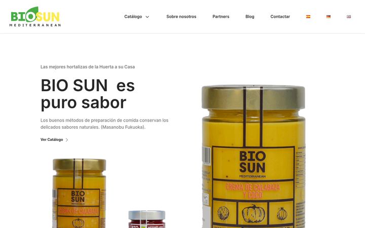Screenshot of bio-sun.es
