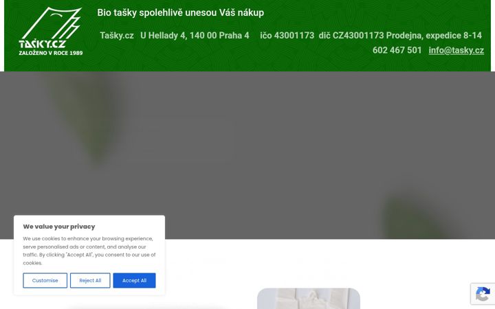 Screenshot of bio-taska.cz