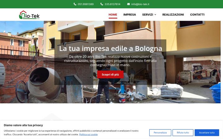 Screenshot of bio-tek.it