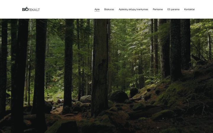 Ekraanipilt saidist bio-teka.lt