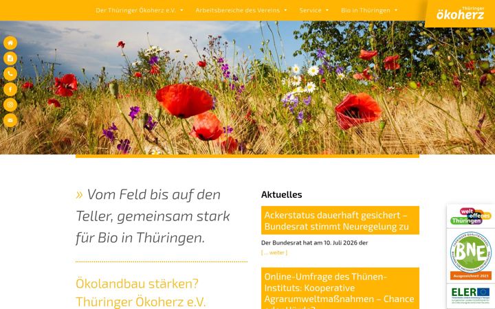 Screenshot of bio-thueringen.de