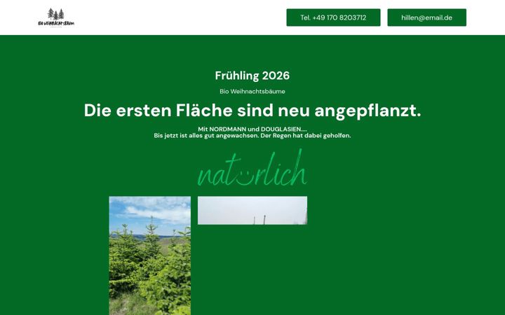 Screenshot of bio-weihnachtsbaum.ch