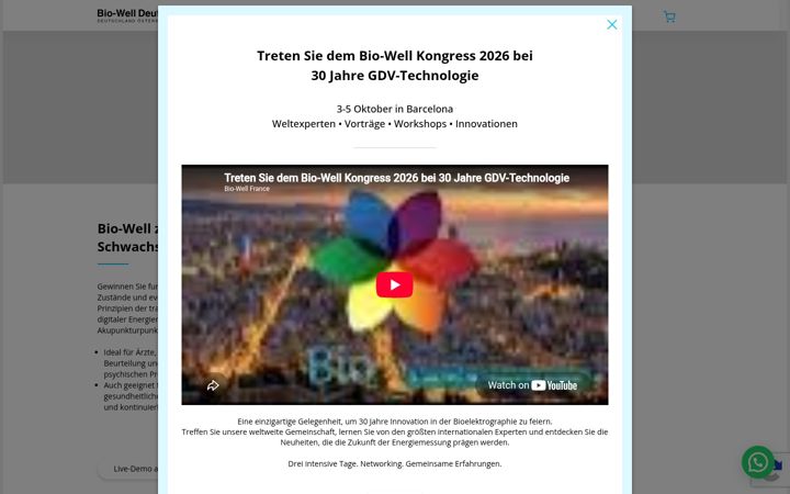 Screenshot of bio-well.de