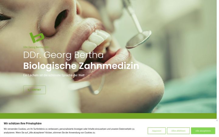 Screenshot of bio-zahnheilkunde.at