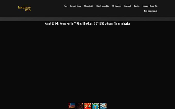Screenshot of bio.fo