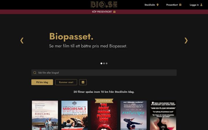 Screenshot of bio.se