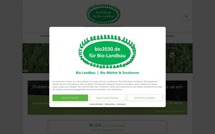 Screenshot of bio2030.de