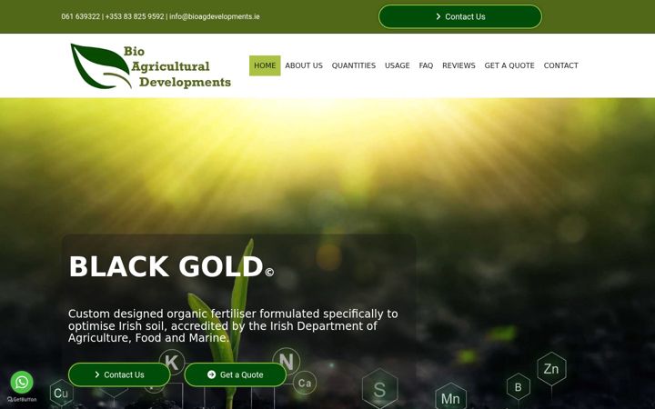 Screenshot of bioagdevelopments.ie