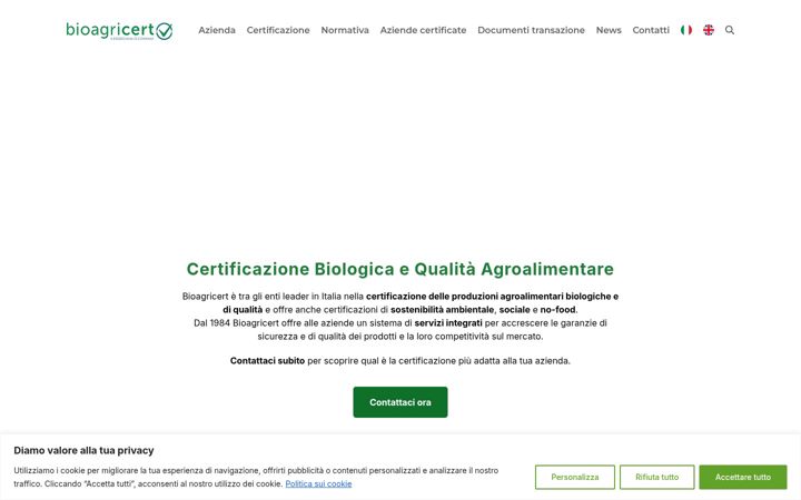 Screenshot of bioagricert.org
