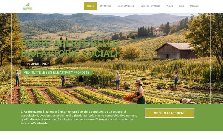 Screenshot of bioagricolturasociale.it
