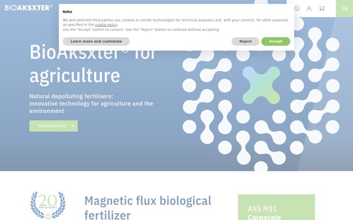 Screenshot of bioaksxter.com