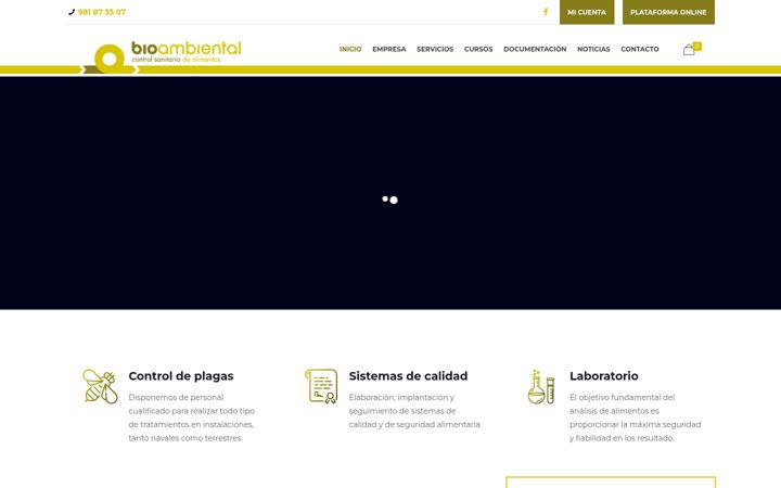 Screenshot of bioambiental.org
