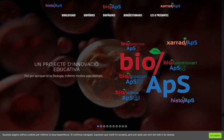 Captură de ecran a bioaps.uv.es