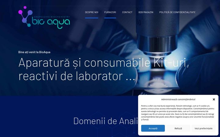 Screenshot of bioaqua.ro