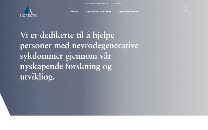 Ekrānuzņēmums no bioarctic.no