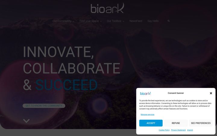 Screenshot of bioark.ch