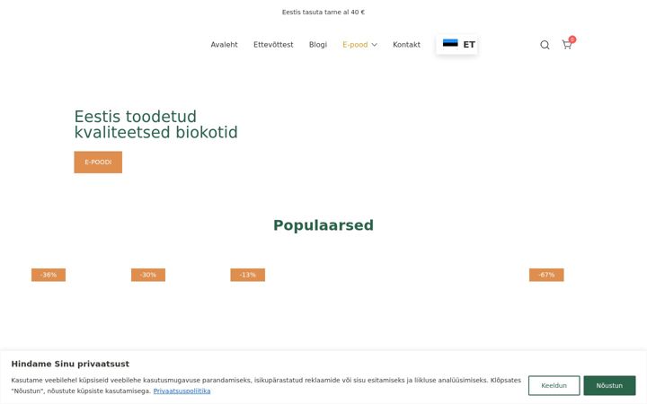 Screenshot of biobag.ee