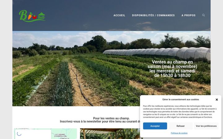 Screenshot of biobaie.fr