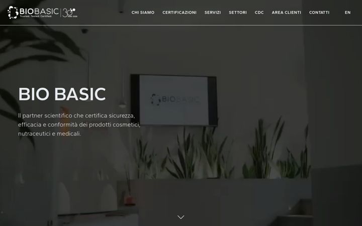 Screenshot of biobasiceurope.it