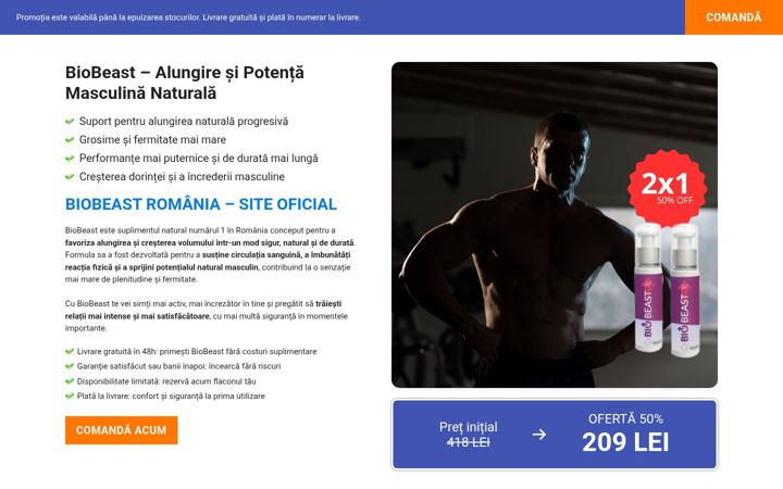 Screenshot of biobeastromania.com