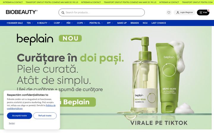 Screenshot of biobeauty.ro