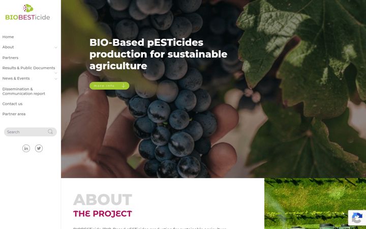 Screenshot of biobesticide.eu